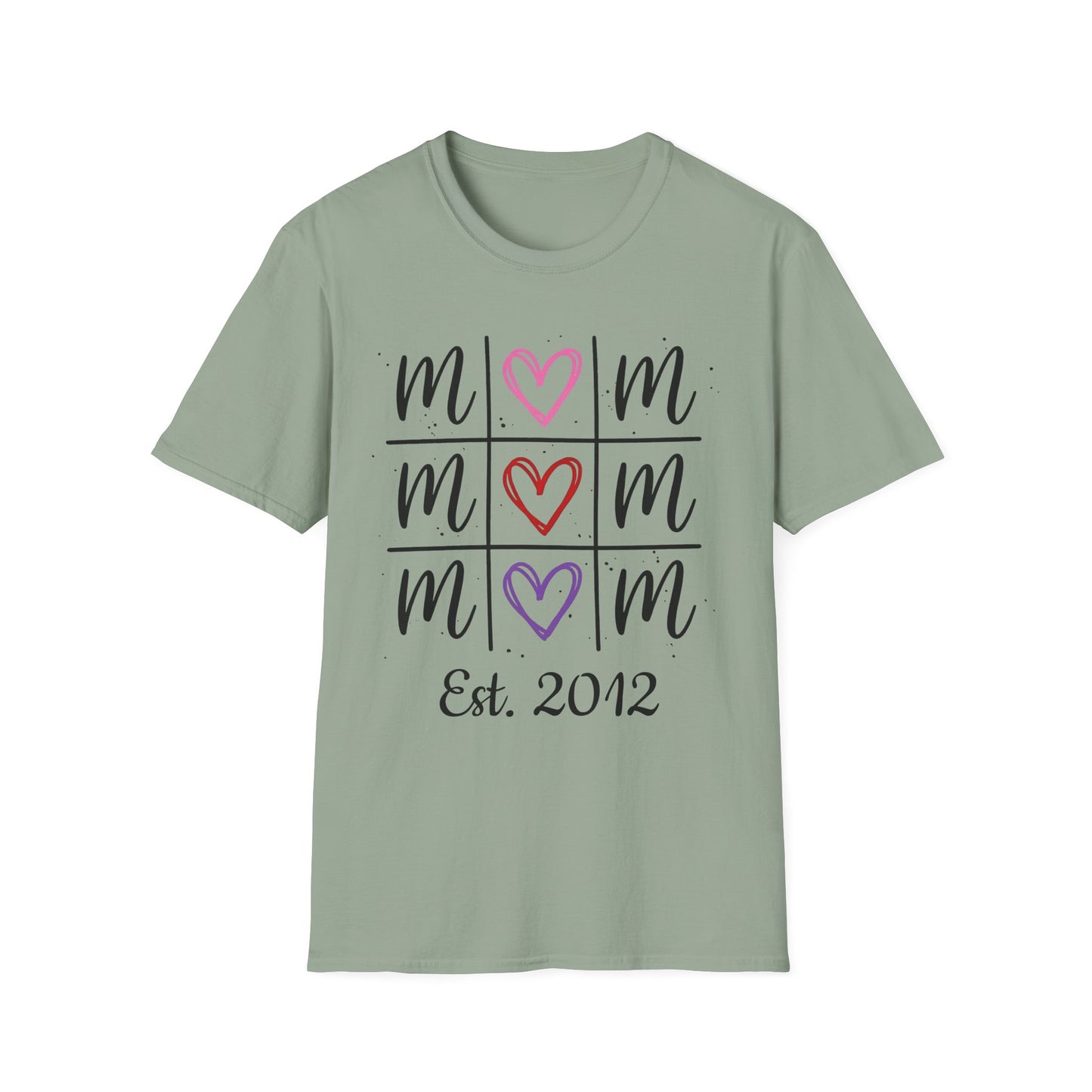 "Tik-Tak-Toe MoM" | Customizable Unisex Softstyle T-Shirt