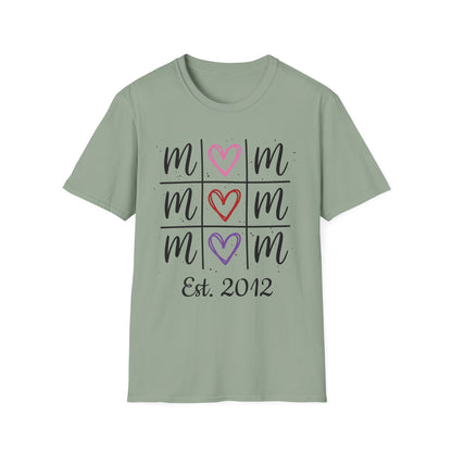 "Tik-Tak-Toe MoM" | Customizable Unisex Softstyle T-Shirt