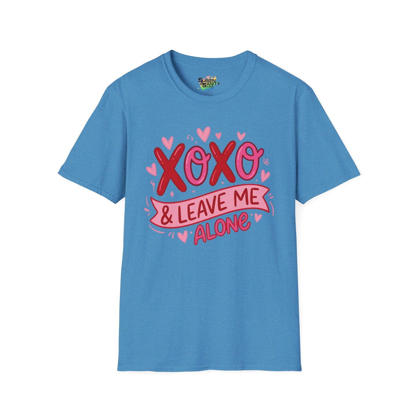 "XOXO & Leave Me Alone" Valentine T-Shirt – Cute Graphic Tee | Unisex Softstyle Valentine’s Day Shirt