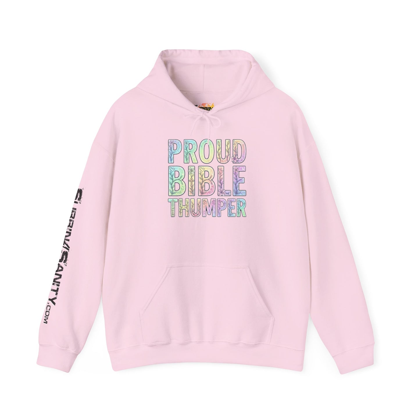 Proud Bible Thumper Pastel Rainbow Easter Faith Hoodie