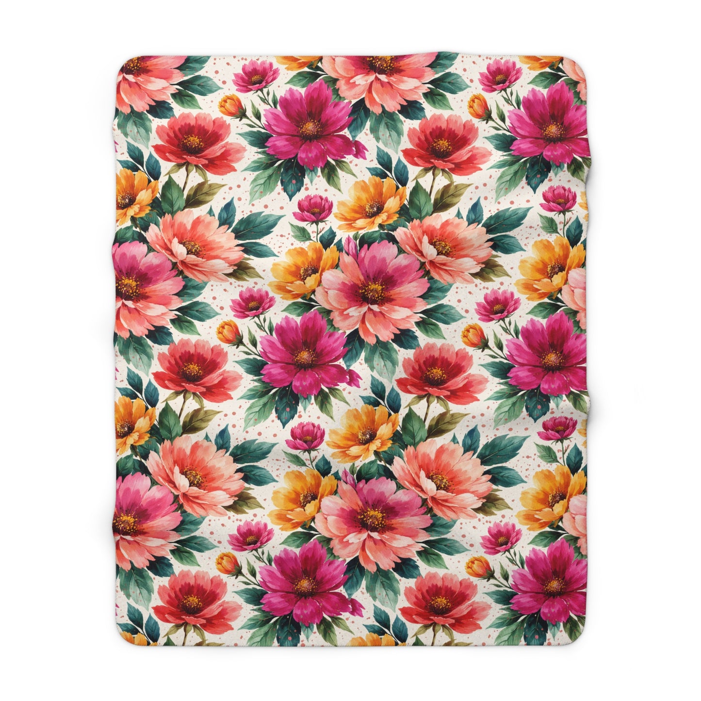Electric Wildflower Garden Pattern – Splatter Bloom Collection – Original Seamless Design By Subbin4Sanity