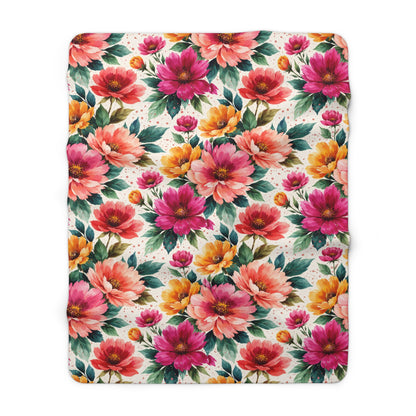Electric Wildflower Garden Pattern – Splatter Bloom Collection – Original Seamless Design By Subbin4Sanity