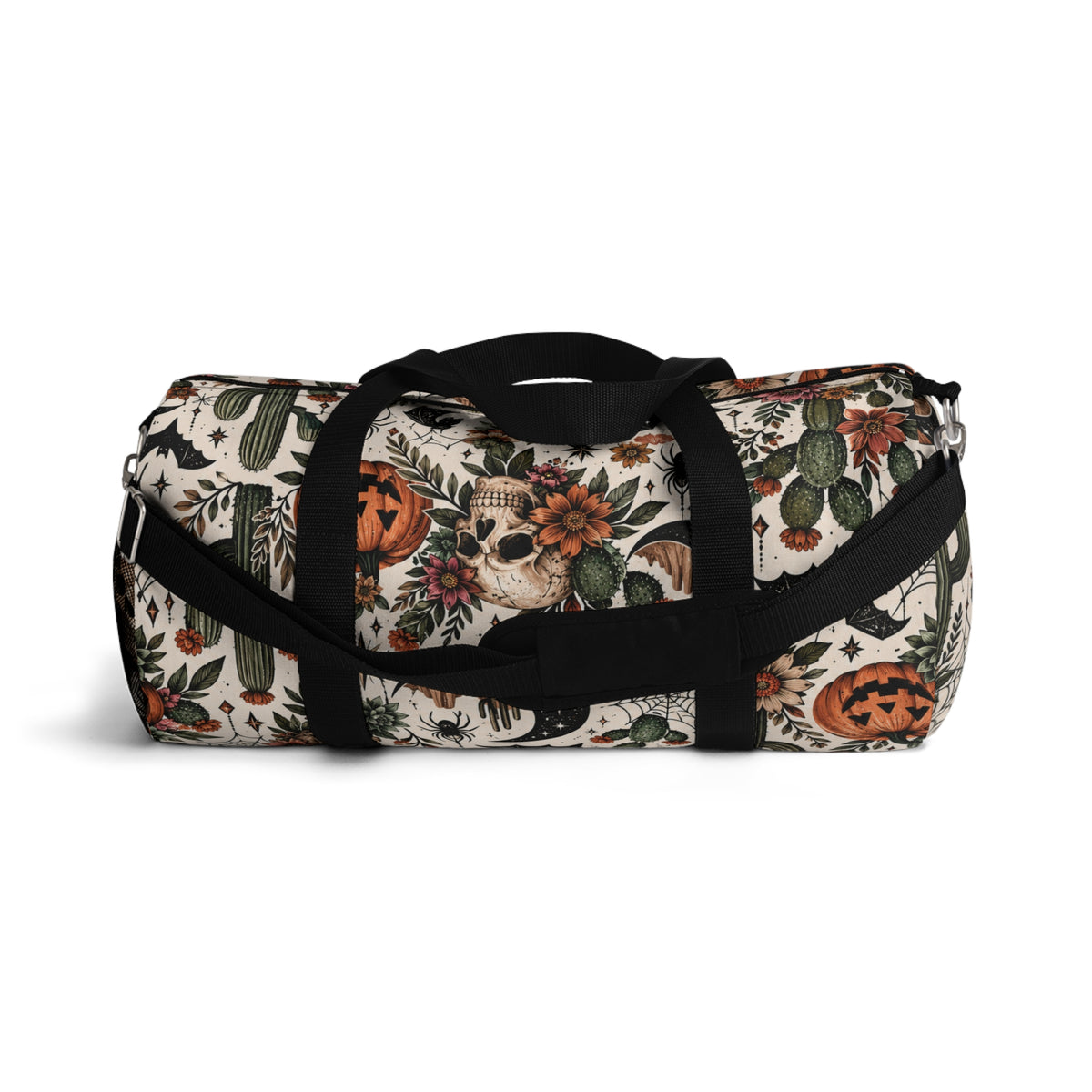 Desert Moonlight Duffel Bag | Boho Halloween Cactus Floral Travel Bag by Subbin4Sanity