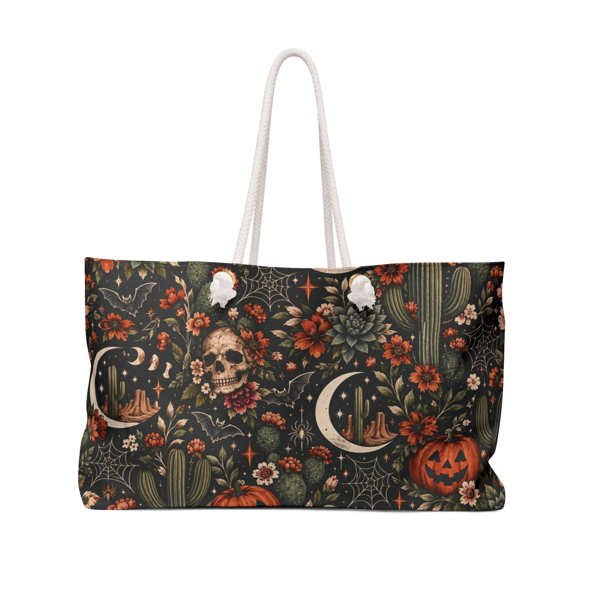 Desert Eclipse Weekender Bag | Boho Halloween Celestial Travel Tote by Subbin4Sanity