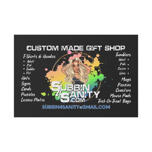 Customizable Plastic Yard Sign — Add your custom Logo, Photo, & Artwork by SubbinSanity