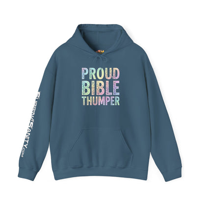 Proud Bible Thumper Pastel Rainbow Easter Faith Hoodie