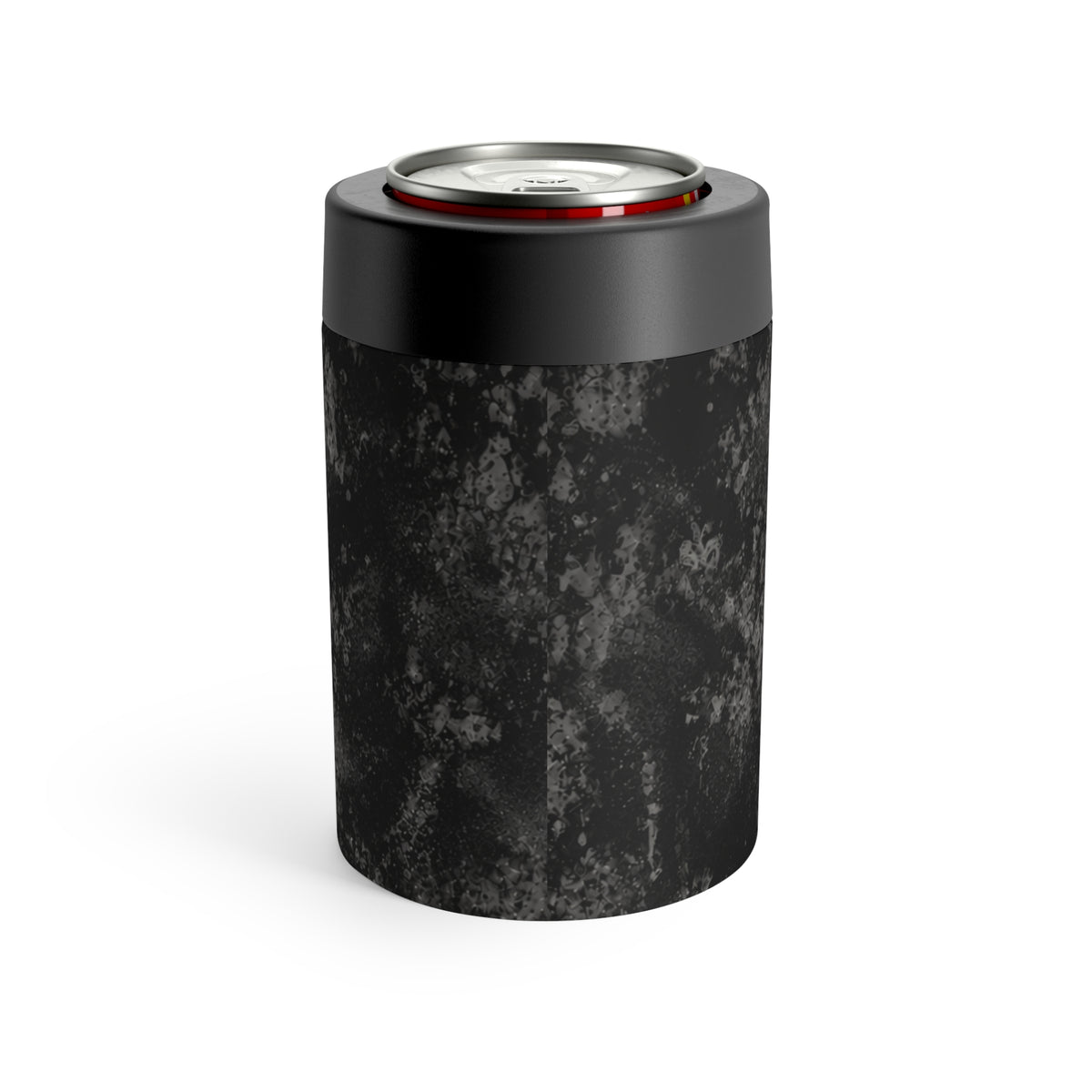 Dirt & Defiance 12oz Insulated Stainless Steel Koozie | Gothic Skull & Coffin Can Holder by Subbin4Sanity