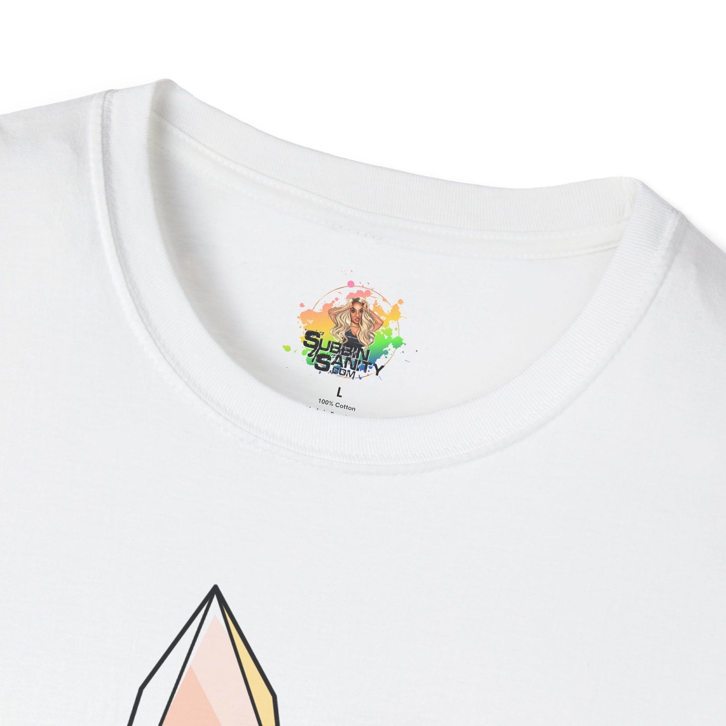Crazy Crystal Lady Graphic T-Shirt | Funny Witchy Statement Tee by Subbin4Sanity