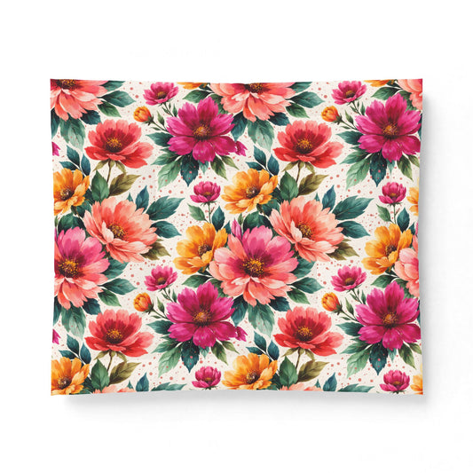 Electric Wildflower Garden Pattern – Splatter Bloom Collection – Comforter