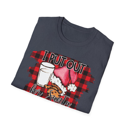 I Put Out For Santa Graphic T-Shirt | Funny Naughty Christmas Tee by Subbin4Sanity
