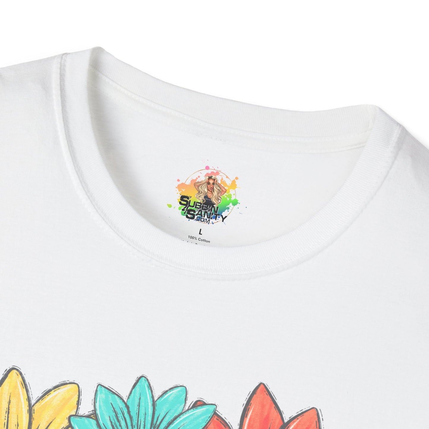 DTG Softstyle Tee "no rain no flowers"