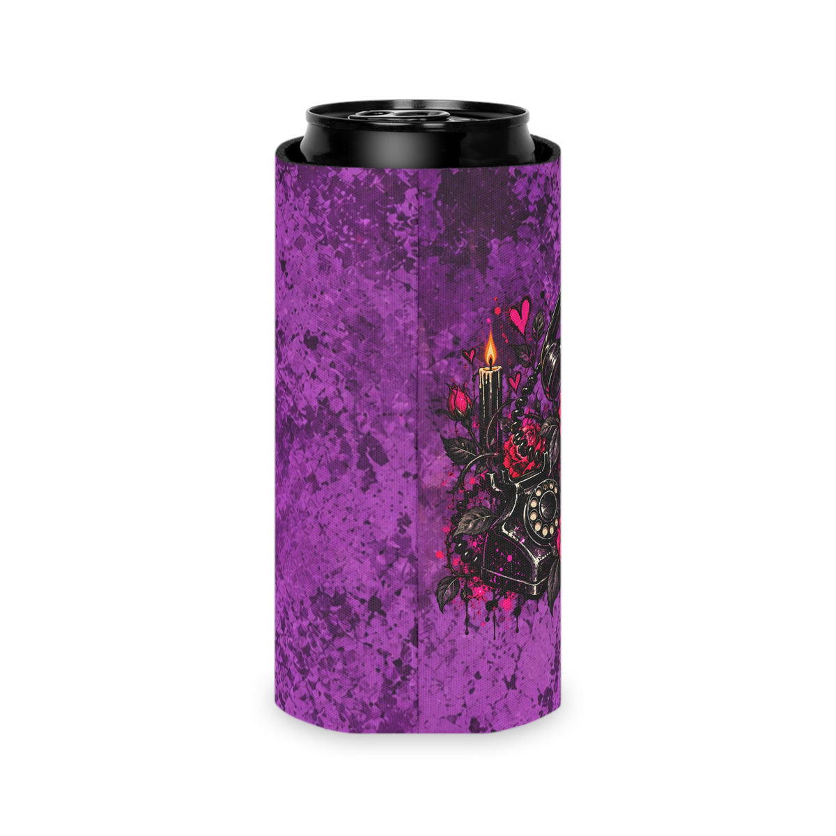 Karma’s Calling Foam Grip Koozie | Gothic Skull Can Cooler by Subbin4Sanity