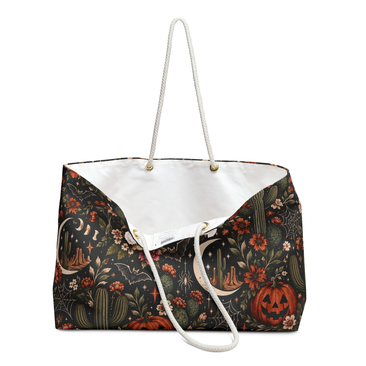 Desert Eclipse Weekender Bag | Boho Halloween Celestial Travel Tote by Subbin4Sanity
