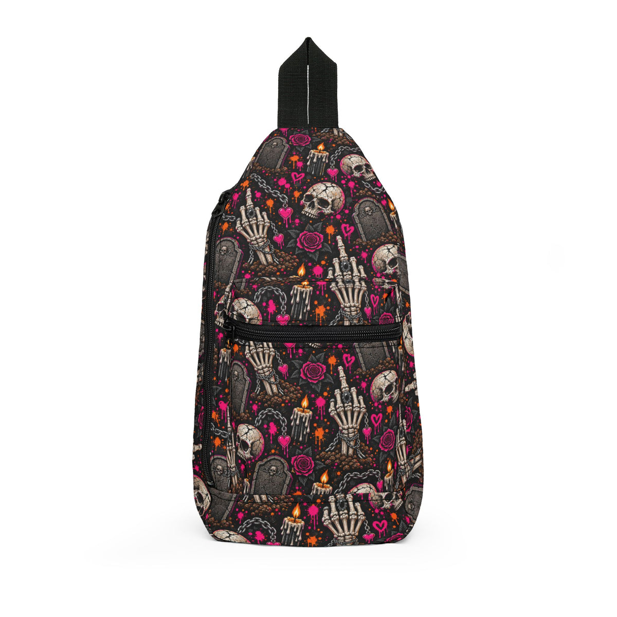 Dirt & Defiance Crossbody Bag | Gothic Halloween Sling Bag by Subbin4Sanity