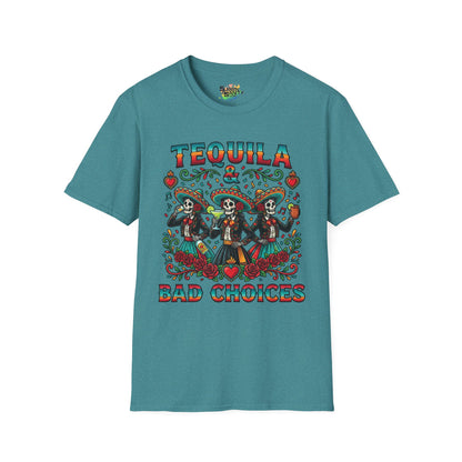 "Tequila & Bad Choices" | Unisex Softstyle T-Shirt