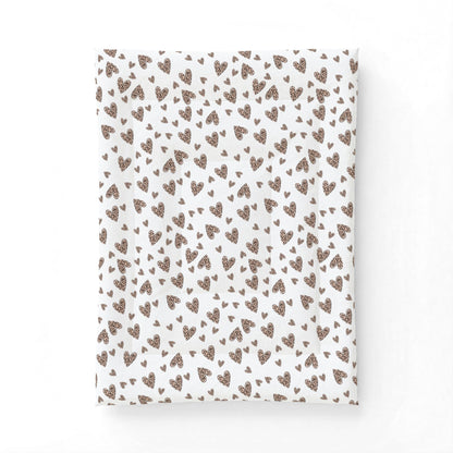 Wild Love Comforter Blanket | Leopard Heart Cotton Comforter – Cozy Animal Print Bed Blanket by Subbin4Sanity