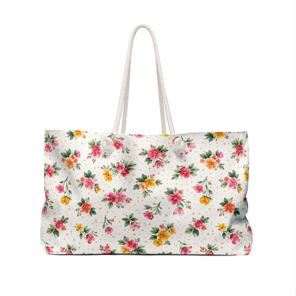 Wildflower Sprinkle Pattern – Splatter Bloom Collection – Weekender Travel Tote Bag
