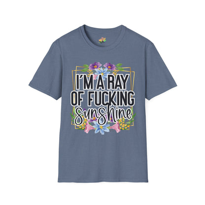Ray Of Fucking Sunshine Graphic T-Shirt | Funny Bold Attitude Tee by Subbin4Sanity