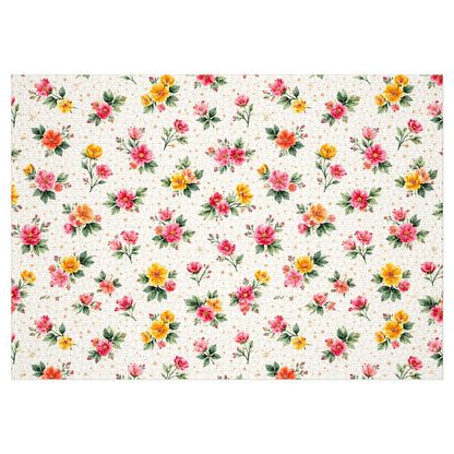 Wildflower Sprinkle Pattern – Splatter Bloom Collection – Puzzle & Tin Storage Box