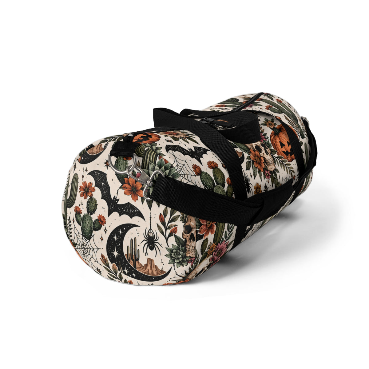 Desert Moonlight Duffel Bag | Boho Halloween Cactus Floral Travel Bag by Subbin4Sanity