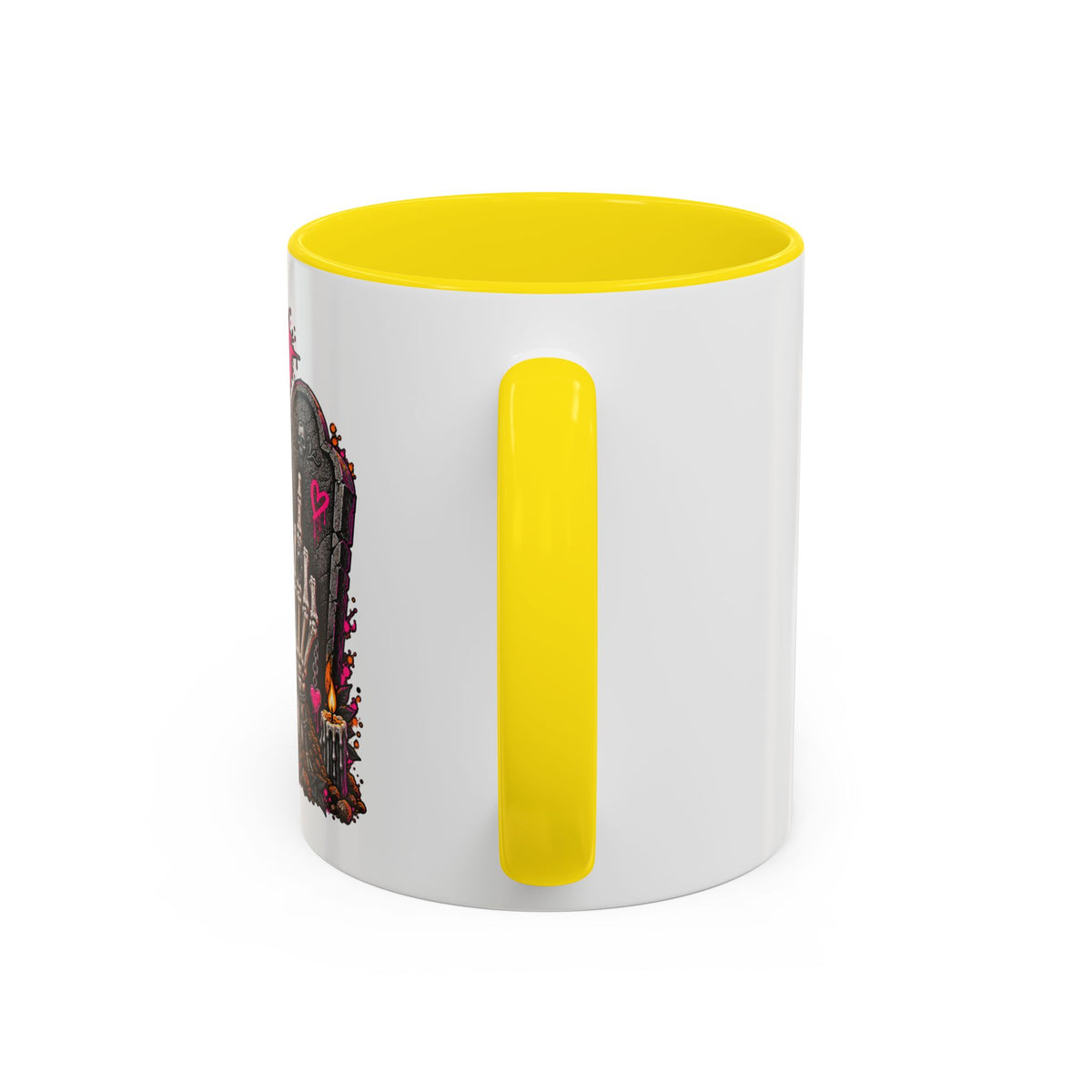 I Buried My Last Fuck Right Here Coffee Mug | Sarcastic Gothic Ceramic Mug by Subbin4Sanity