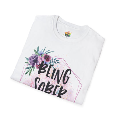 Being Sober Sucks Graphic T-Shirt | Funny Dark Humor Statement Tee by Subbin4Sanity