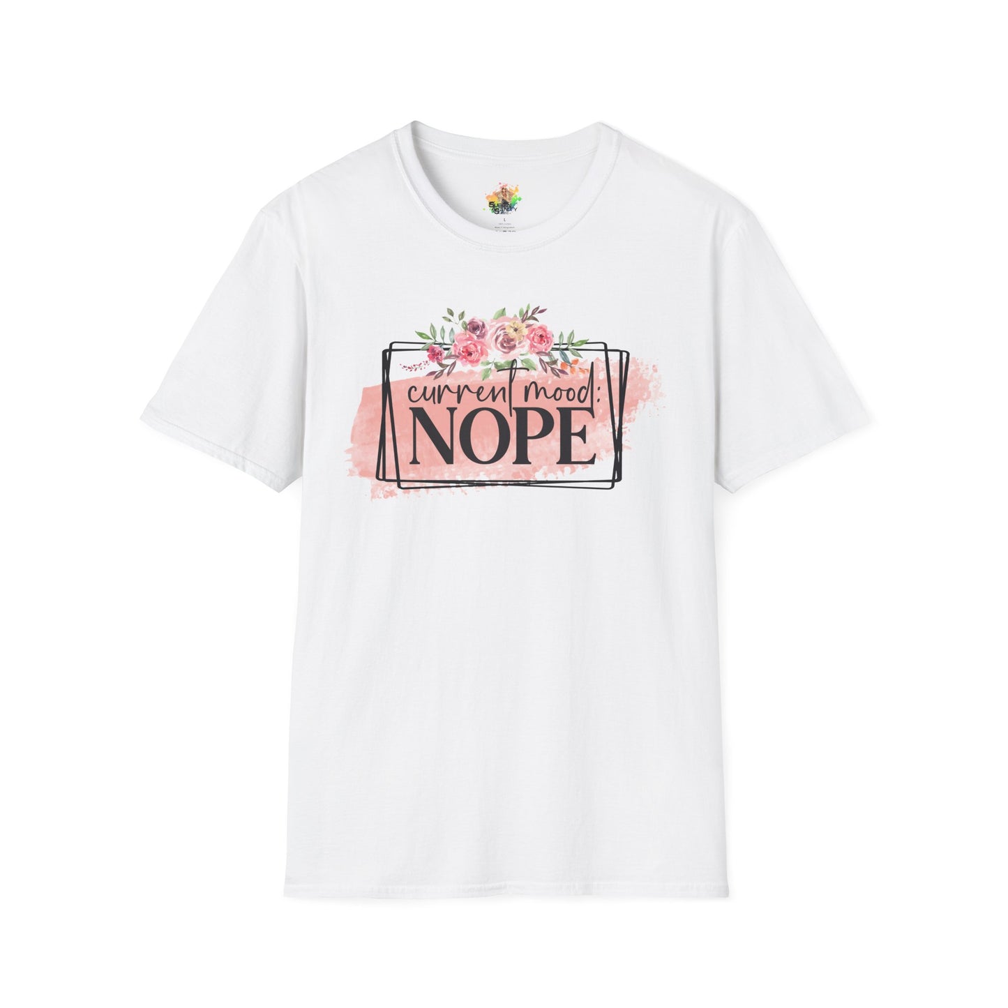 Current Mood Nope Graphic T-Shirt | Funny Sarcastic Statement Tee by Subbin4Sanity