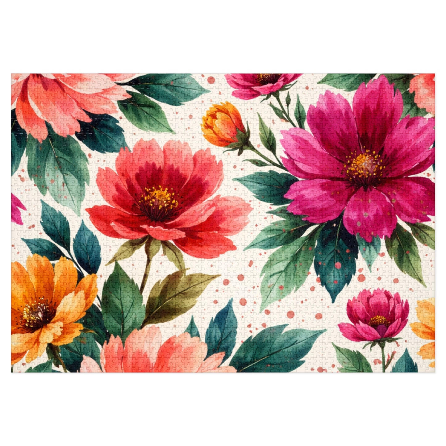 Electric Wildflower Garden Pattern – Puzzle & Tin Storage Box