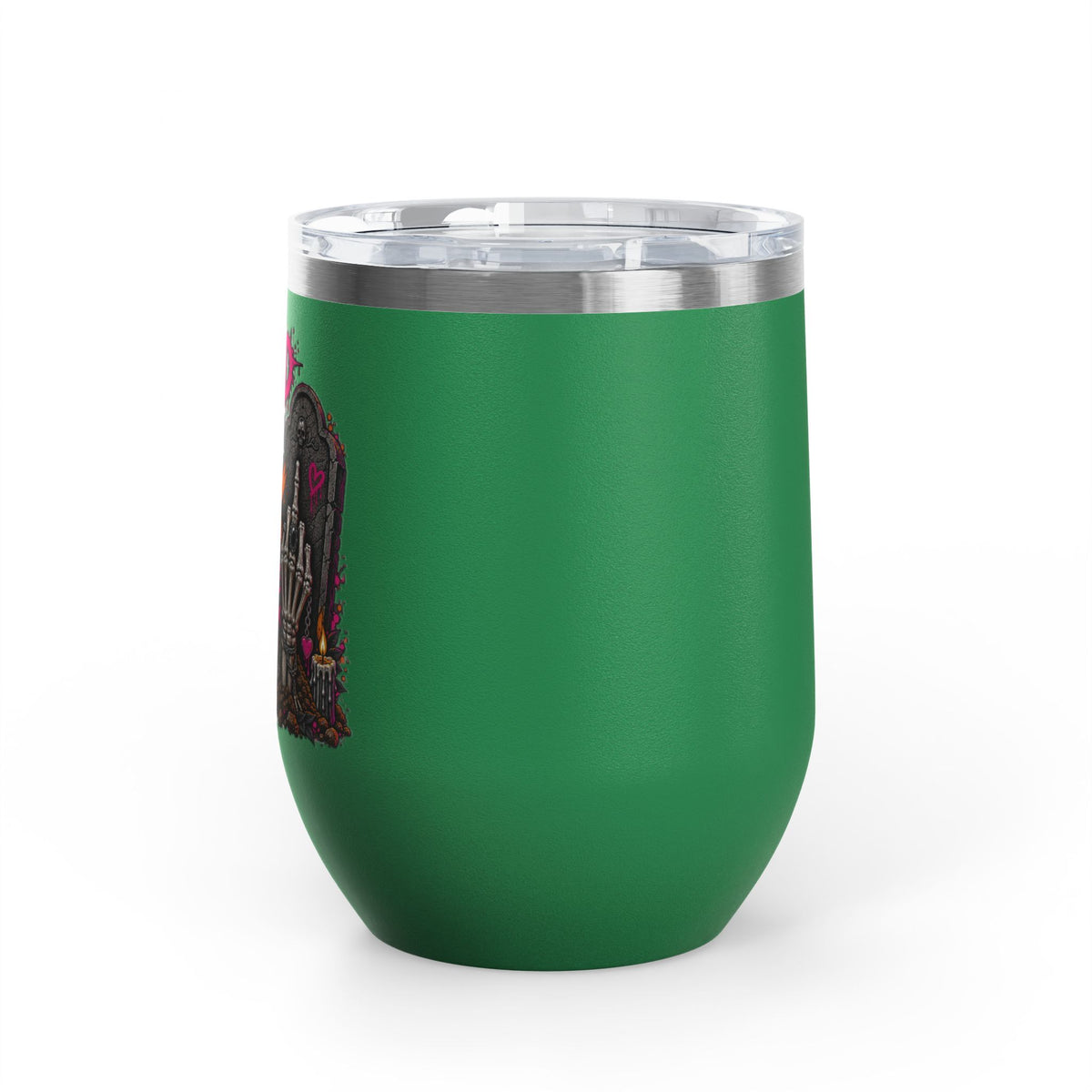 I Buried My Last Fuck Right Here 12oz Wine Tumbler | Sarcastic Gothic Stainless Steel Cup by Subbin4Sanity