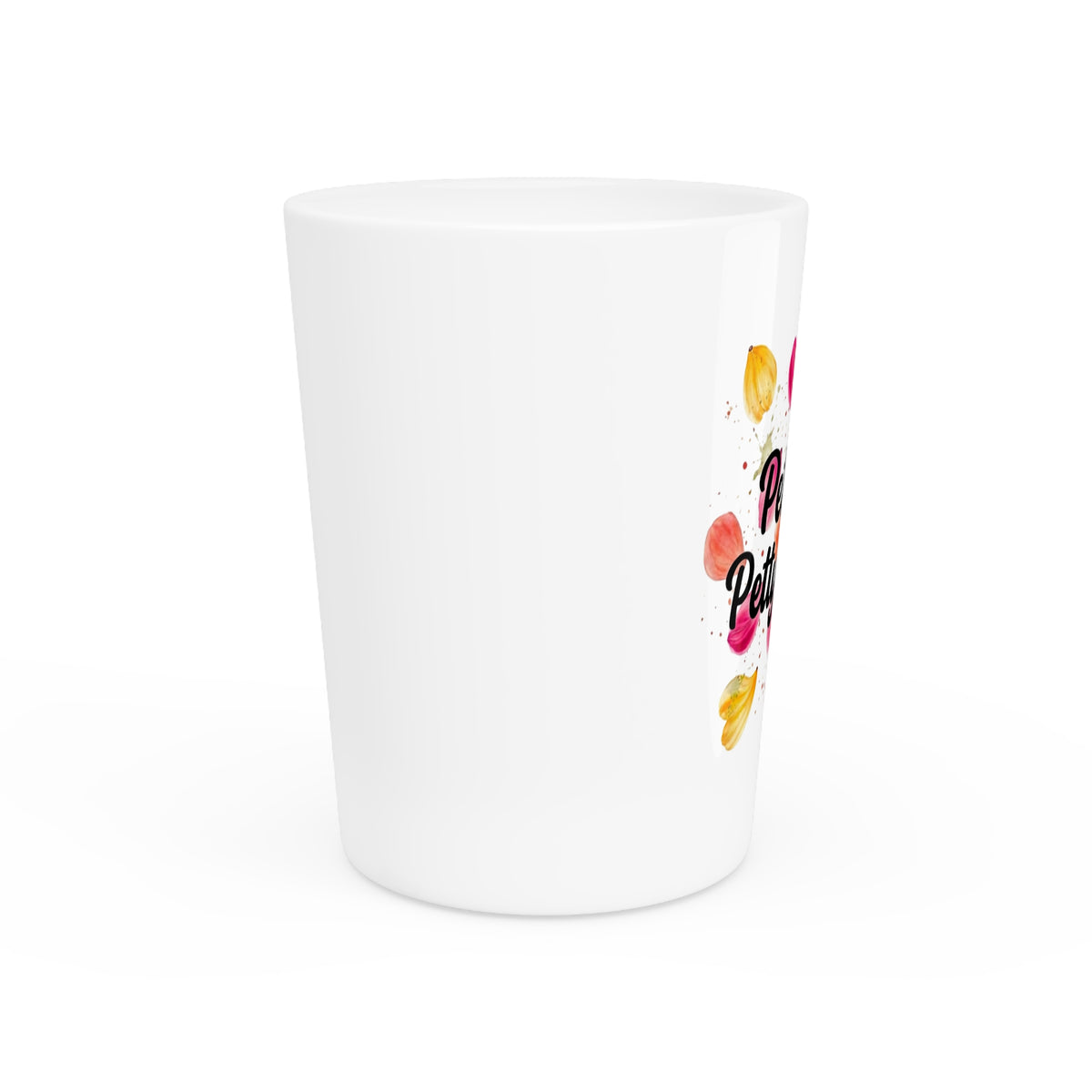 Petals & Petty Energy Shot Glass | Bold Floral Attitude Drinkware by Subbin4Sanity