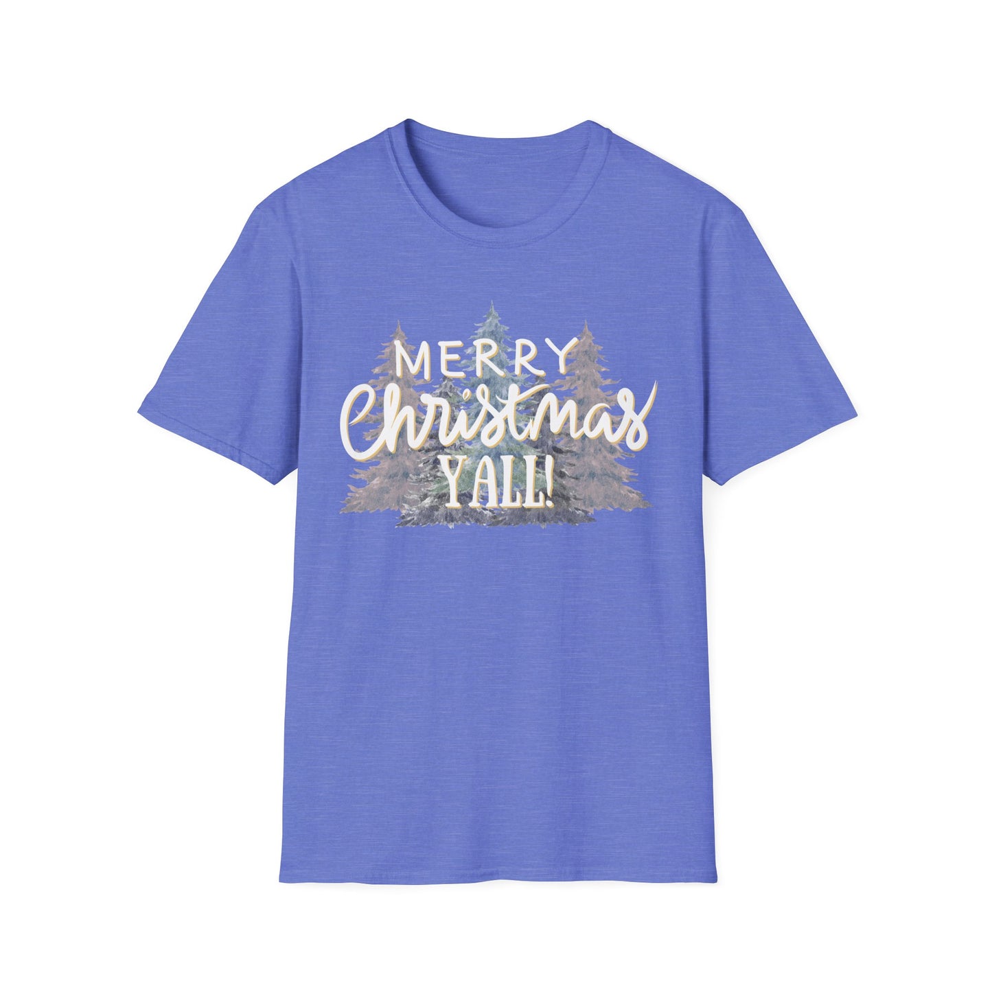 Merry Christmas Y’all Graphic T-Shirt | Southern Holiday Tee by Subbin4Sanity