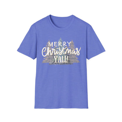 Merry Christmas Y’all Graphic T-Shirt | Southern Holiday Tee by Subbin4Sanity