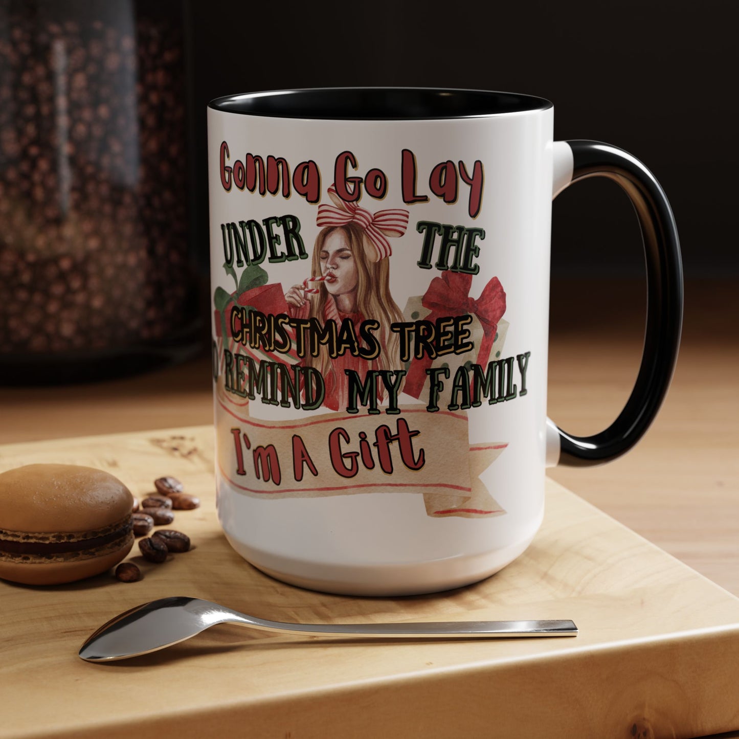 Christmas Coffee Mug, 11oz, "I'm A Gift"