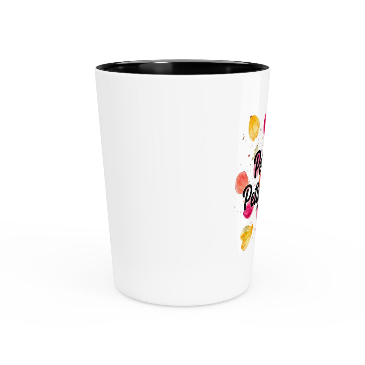 Petals & Petty Energy Shot Glass | Bold Floral Attitude Drinkware by Subbin4Sanity