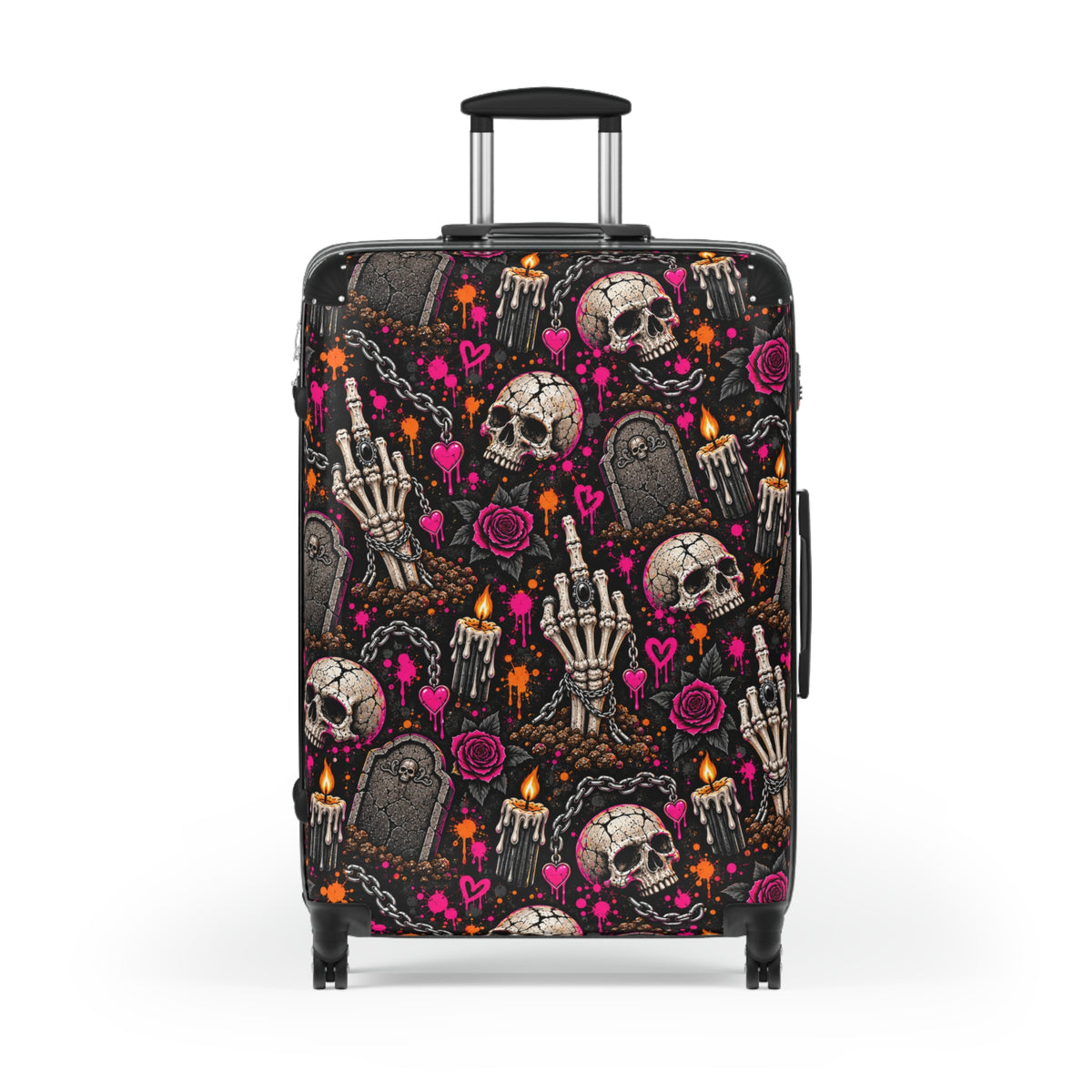 Dirt & Defiance Suitcase | Gothic Halloween Luggage by Subbin4Sanity