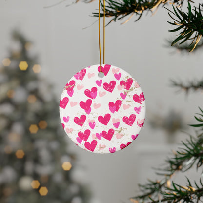 Valentines Ceramic Ornament (1pc, 3pcs, 5pcs, 10pcs)