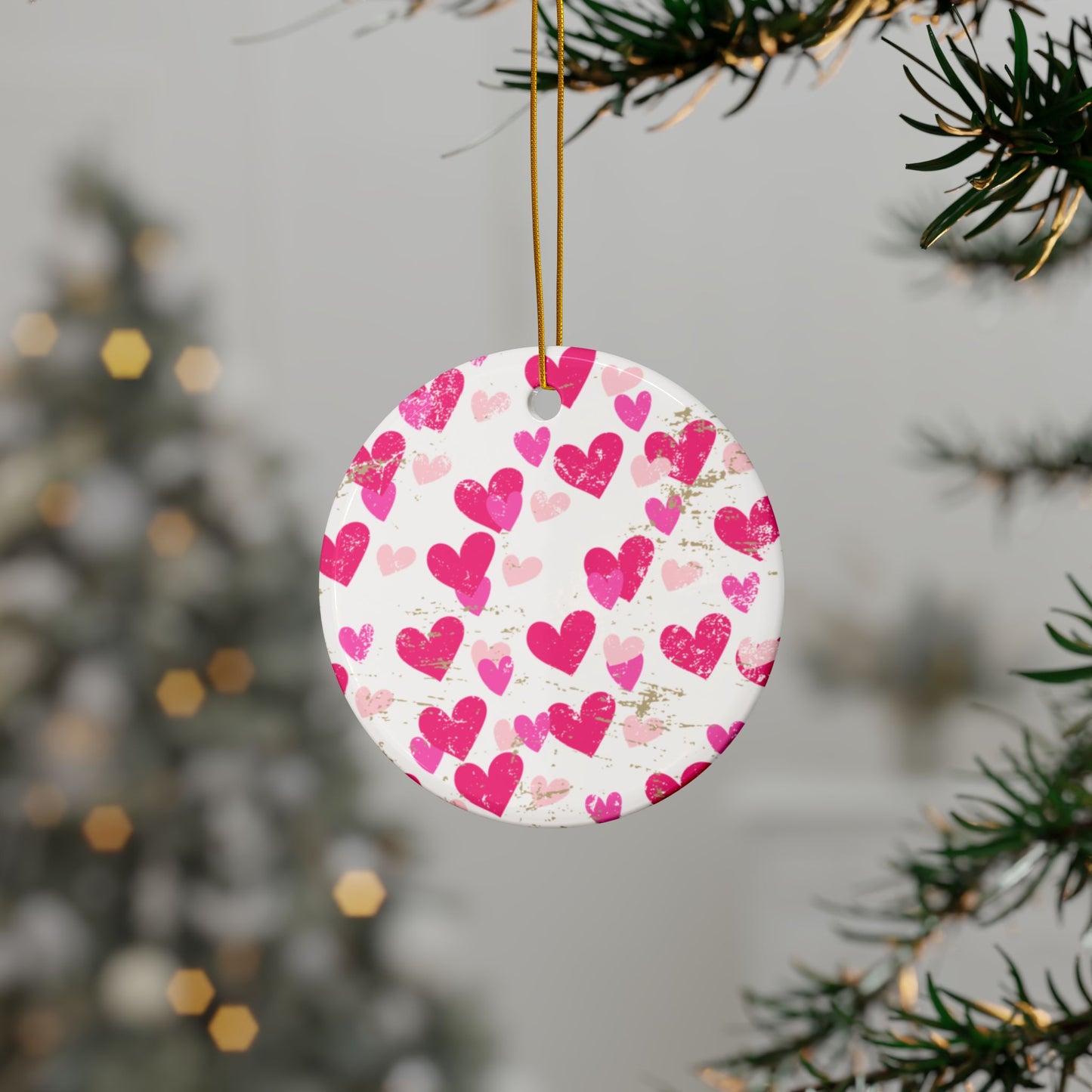 Valentines Ceramic Ornament (1pc, 3pcs, 5pcs, 10pcs)