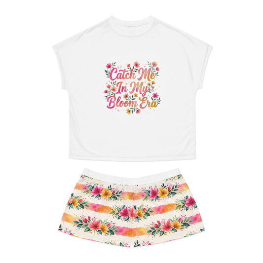 "Catch Me In My Bloom Era" Women's Short Pajama Set