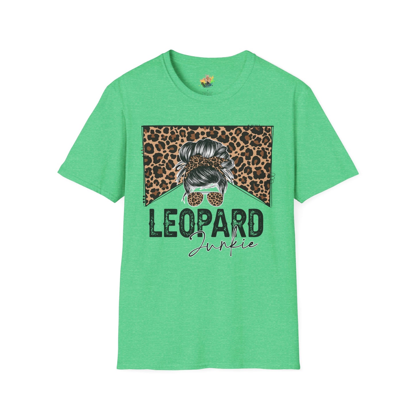 Leopard Junkie Graphic T-Shirt | Retro Bad Girl Statement Tee by Subbin4Sanity