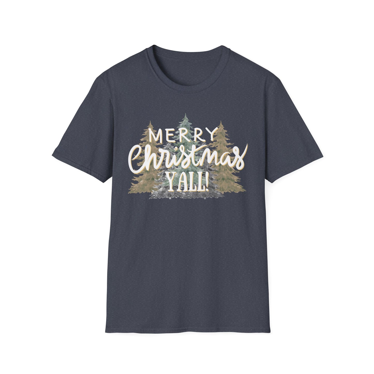 Merry Christmas Y’all Graphic T-Shirt | Southern Holiday Tee by Subbin4Sanity