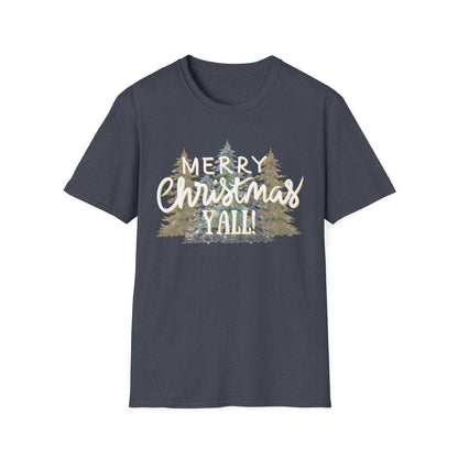 Merry Christmas Y’all Graphic T-Shirt | Southern Holiday Tee by Subbin4Sanity