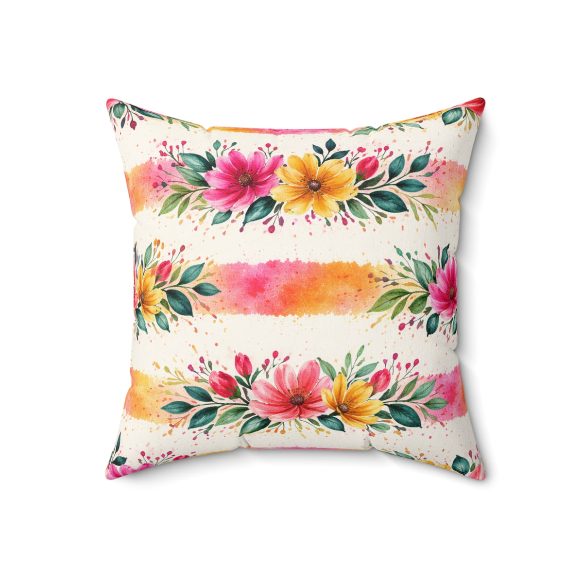 Catch Me In My Bloom Era Double-Sided Throw Pillow | Floral Spring Statement Pillow by Subbin4Sanity