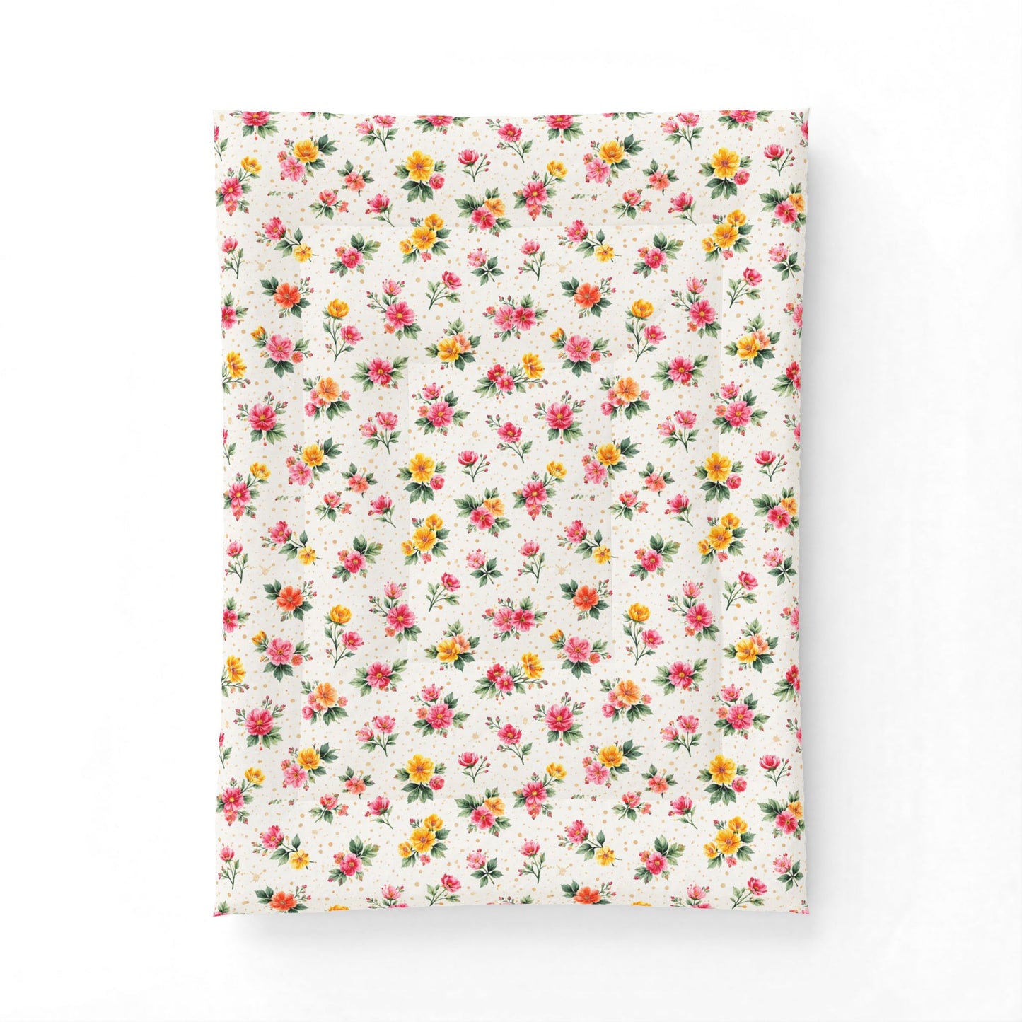Wildflower Sprinkle Pattern – Splatter Bloom Collection – Comforter