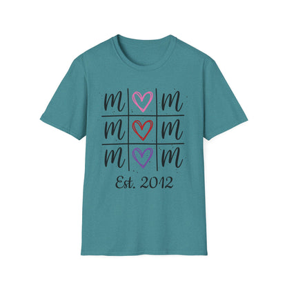 "Tik-Tak-Toe MoM" | Customizable Unisex Softstyle T-Shirt