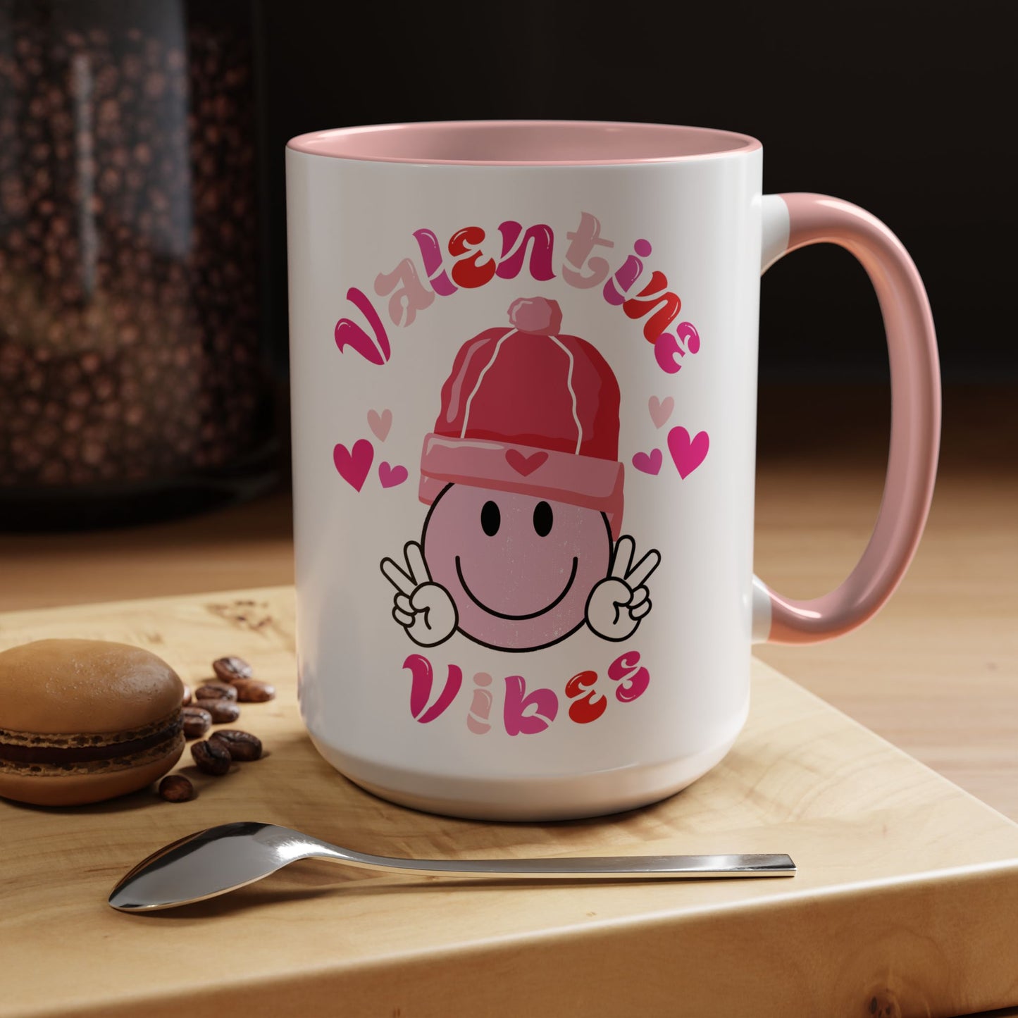 Valentines Coffee Mug, 11oz, "Valentines Vibes"
