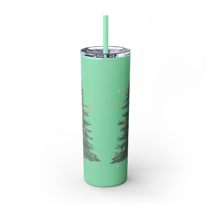 Christmas Skinny Tumbler with Straw, 20oz