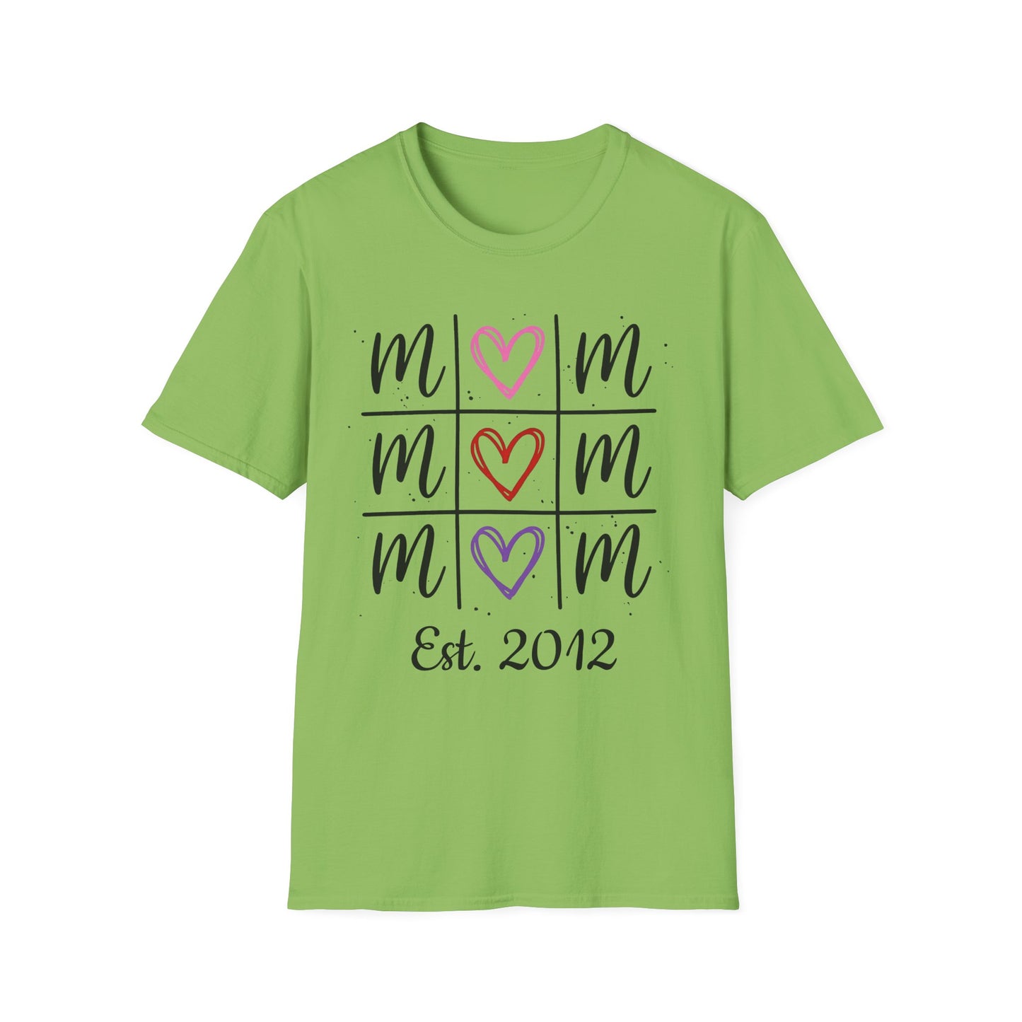 "Tik-Tak-Toe MoM" | Customizable Unisex Softstyle T-Shirt