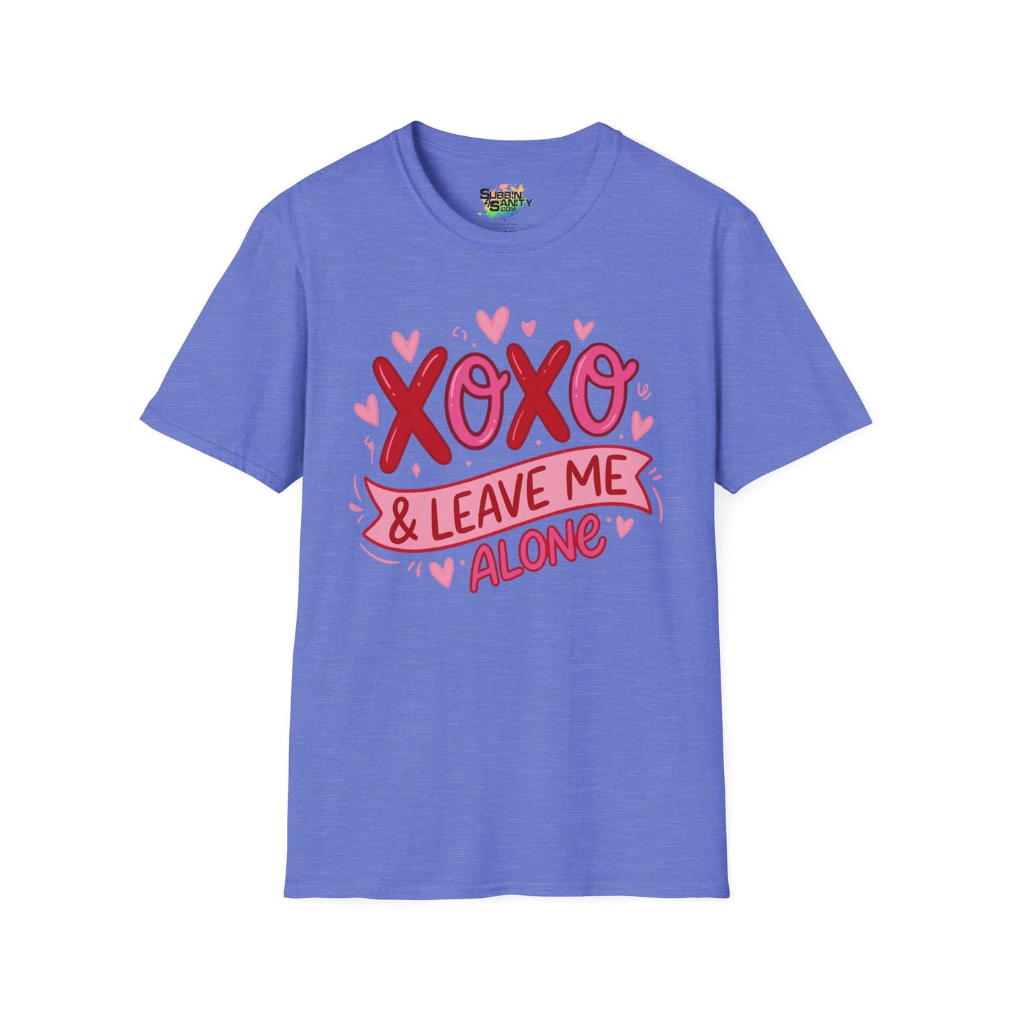 "XOXO & Leave Me Alone" Valentine T-Shirt – Cute Graphic Tee | Unisex Softstyle Valentine’s Day Shirt