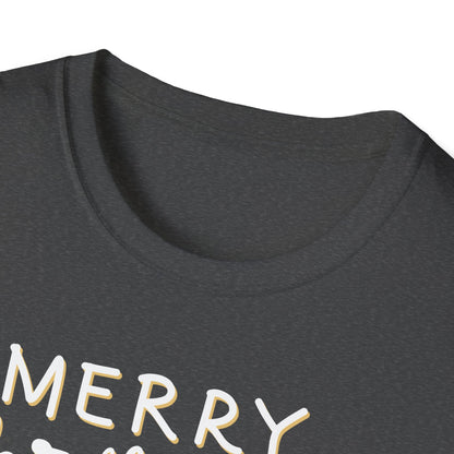 Merry Christmas Y’all Text Graphic T-Shirt | Southern Holiday Tee by Subbin4Sanity