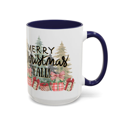 Christmas Coffee Mug, 11oz, "Merry Christmas Yall"